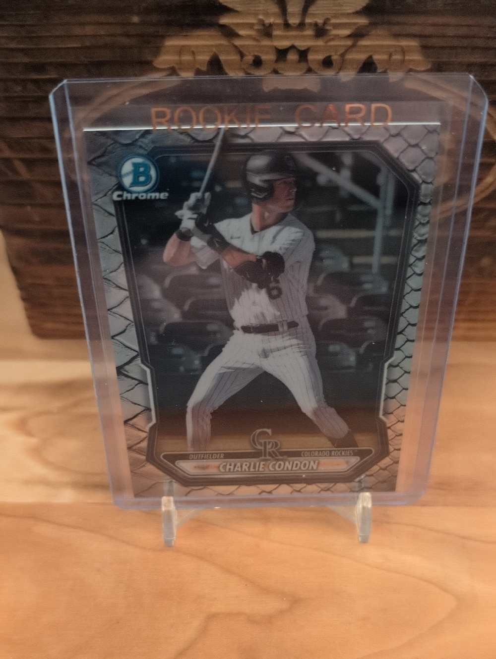 2026 Bowman Chrome Charlie Condon Reptilian Refractor Rookie Card Rockies